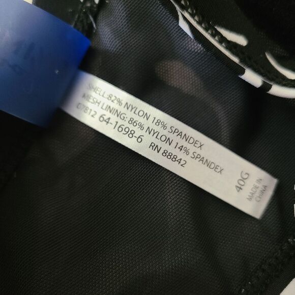 swimsuits for all padded swim top size 40G plus size black white - Picture 4 of 4